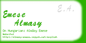 emese almasy business card