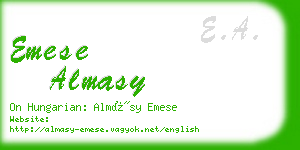 emese almasy business card